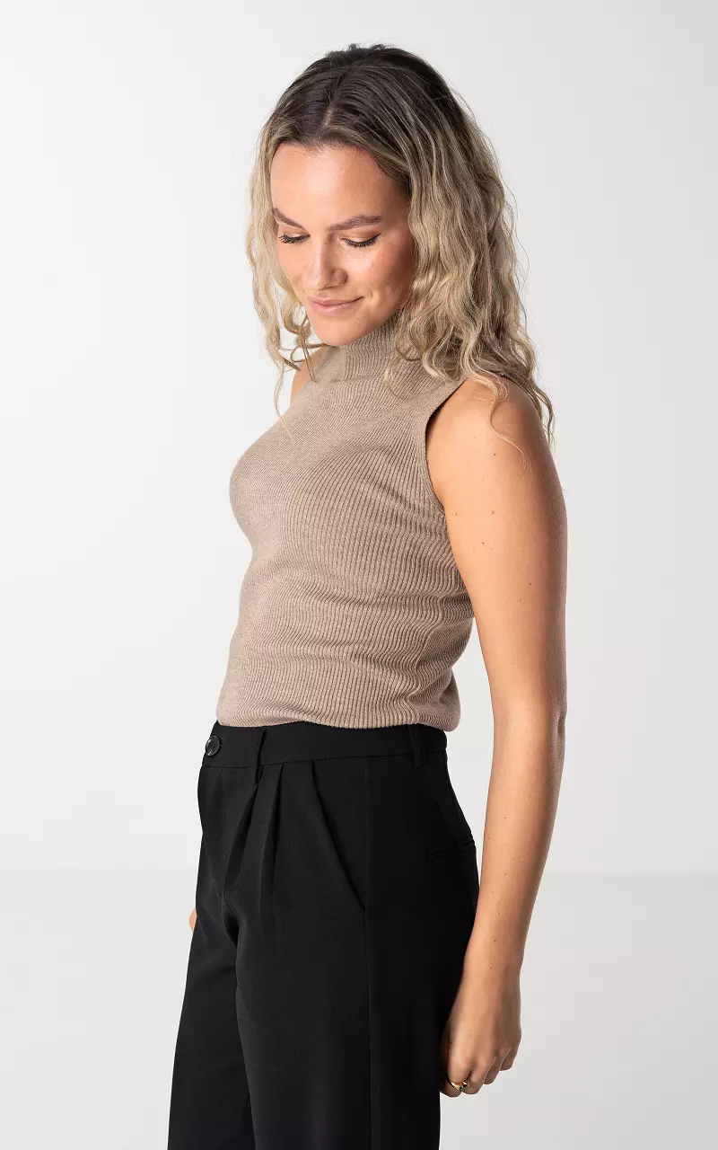 Turtleneck top Taupe