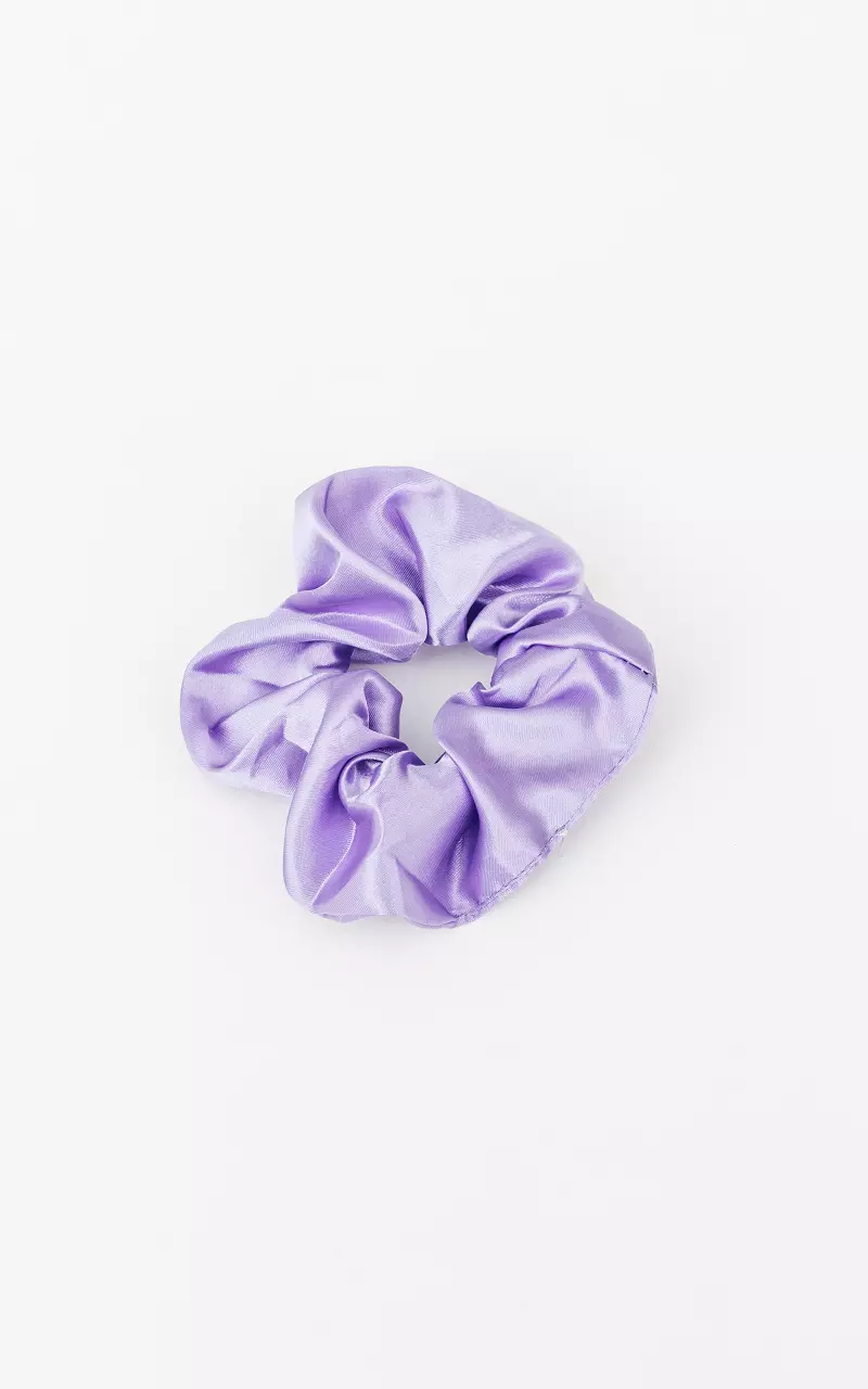 Satin-look scrunchie Purple