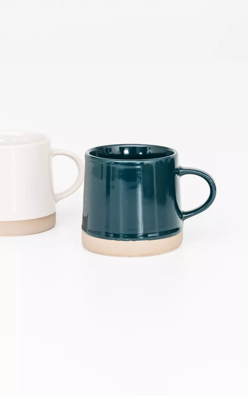 Ceramic mug 120 ML Petrol Beige