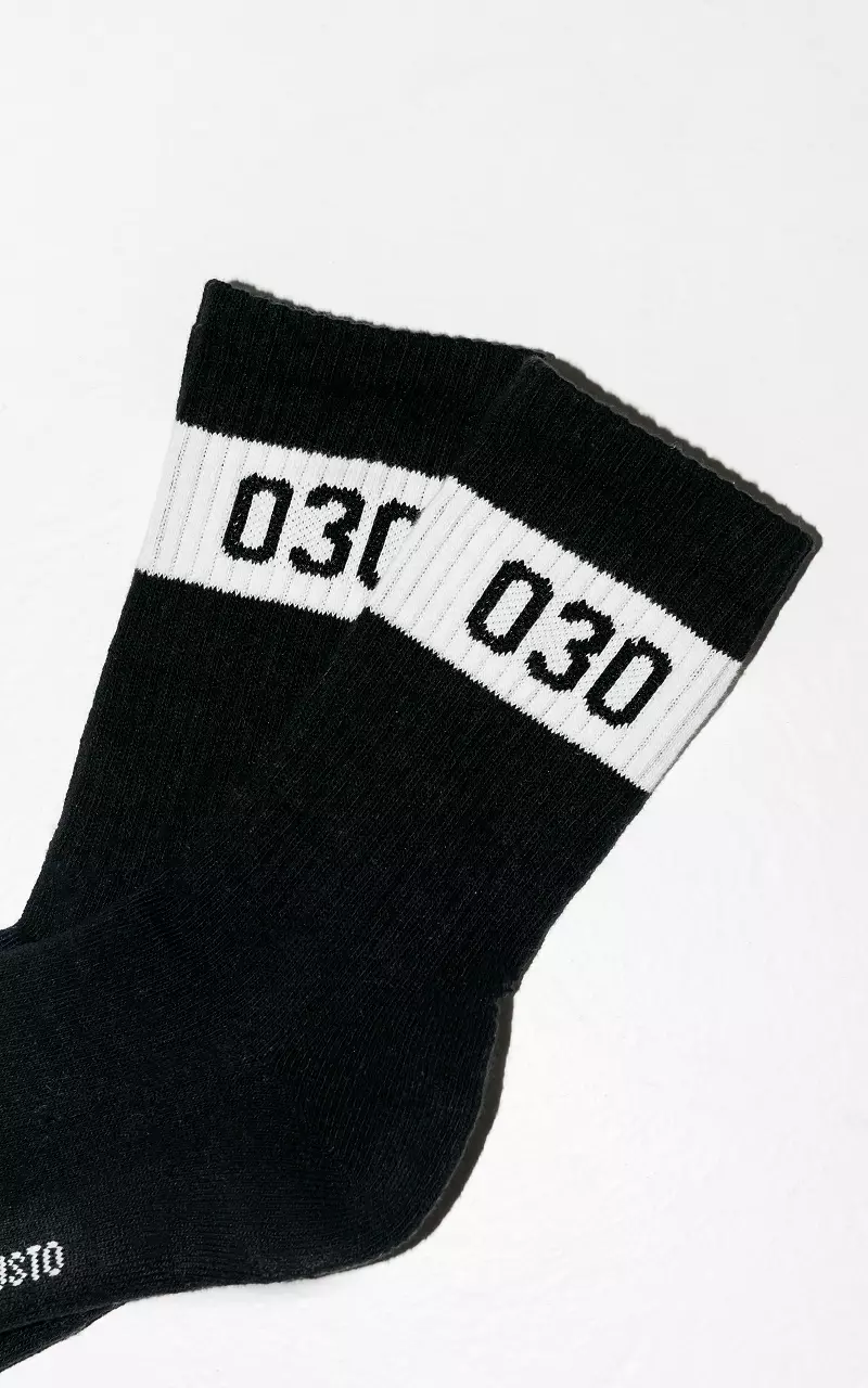 Sports socks 030 Black