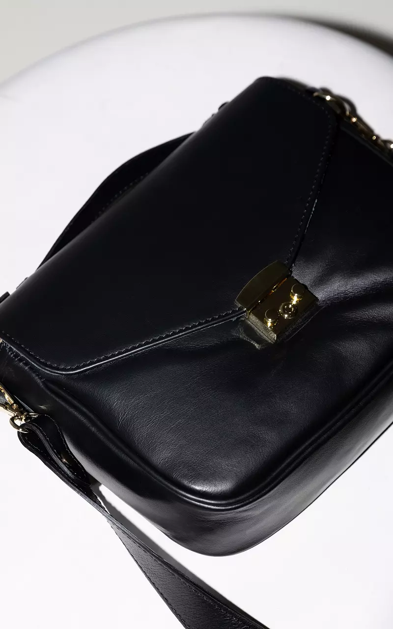 Bag with gold-coated details Black