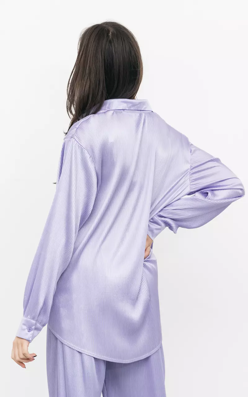 Satin-look blouse Lilac