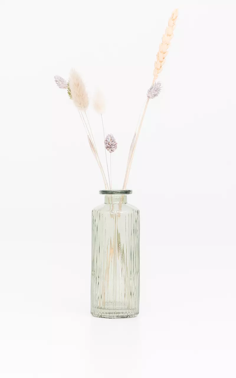 Patterned glass vase Light Green