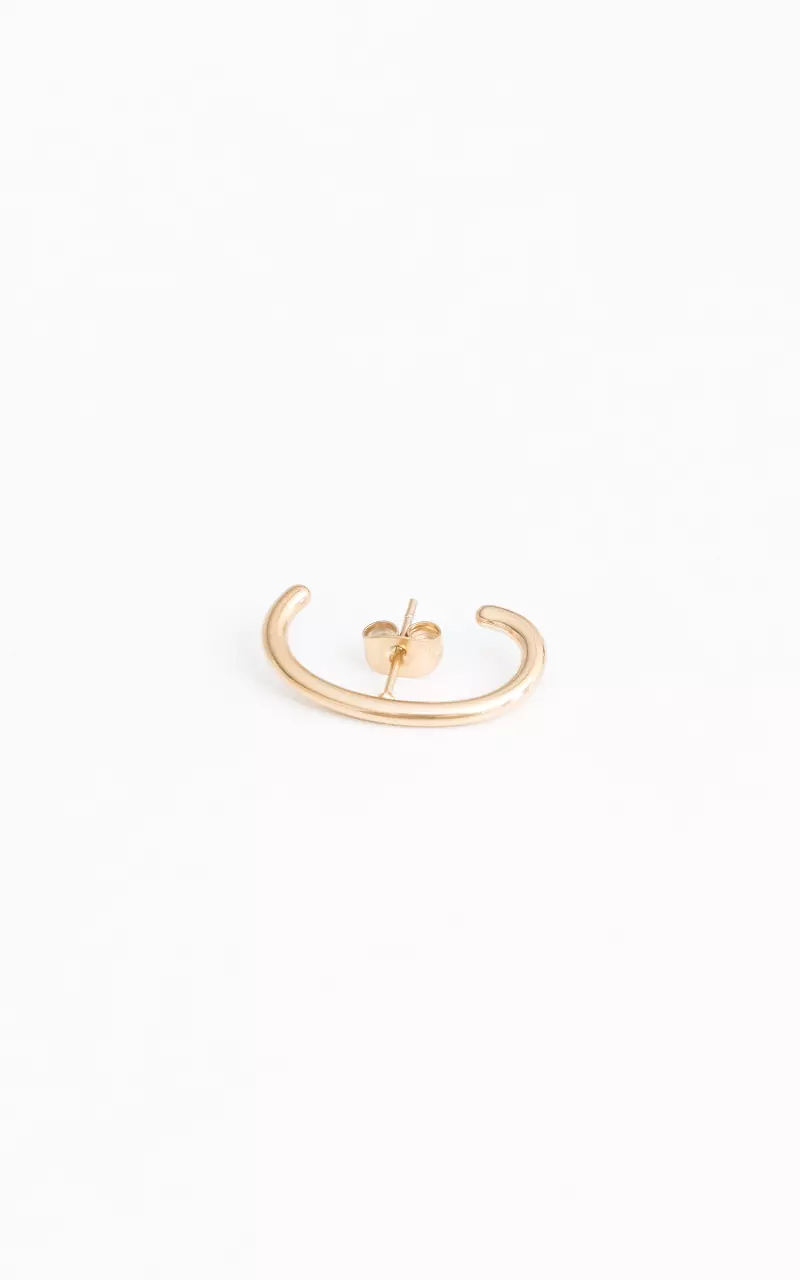 Single earring of stainless steel Gold