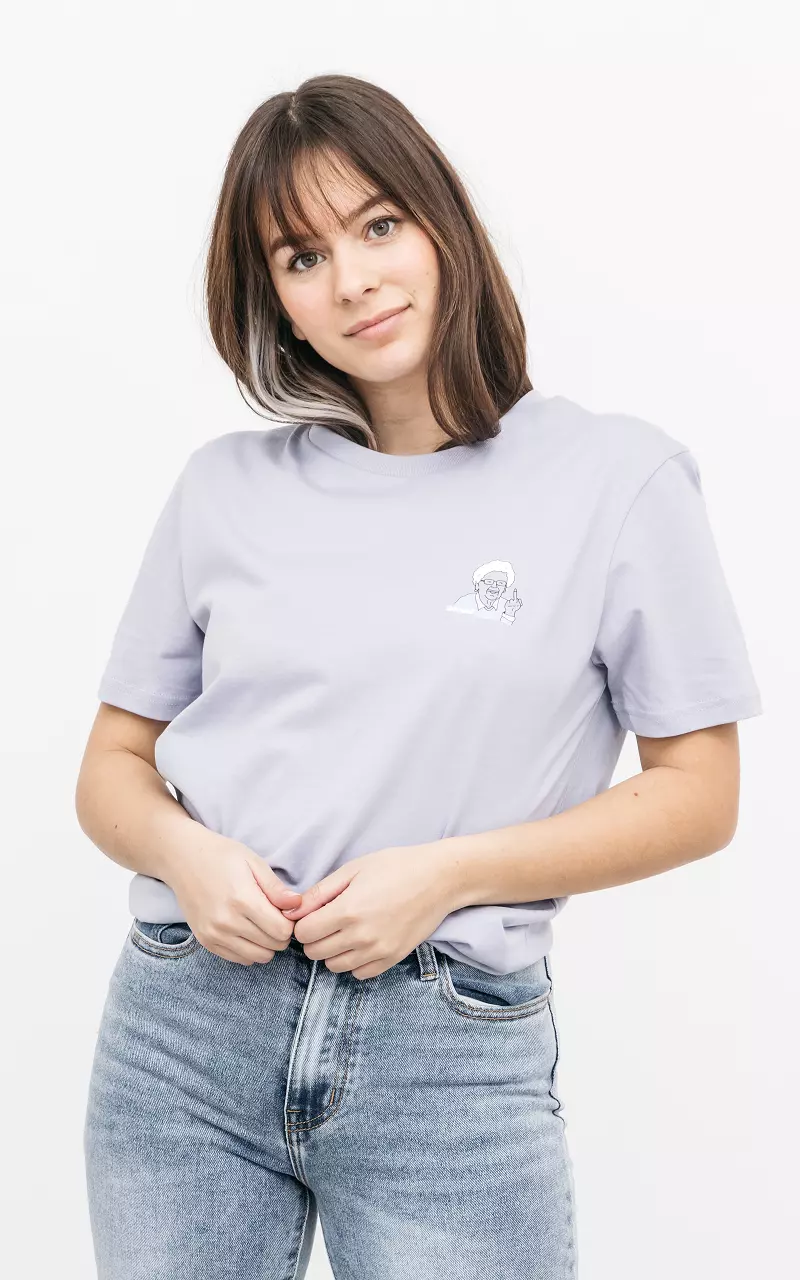 Shirt with small print Lilac