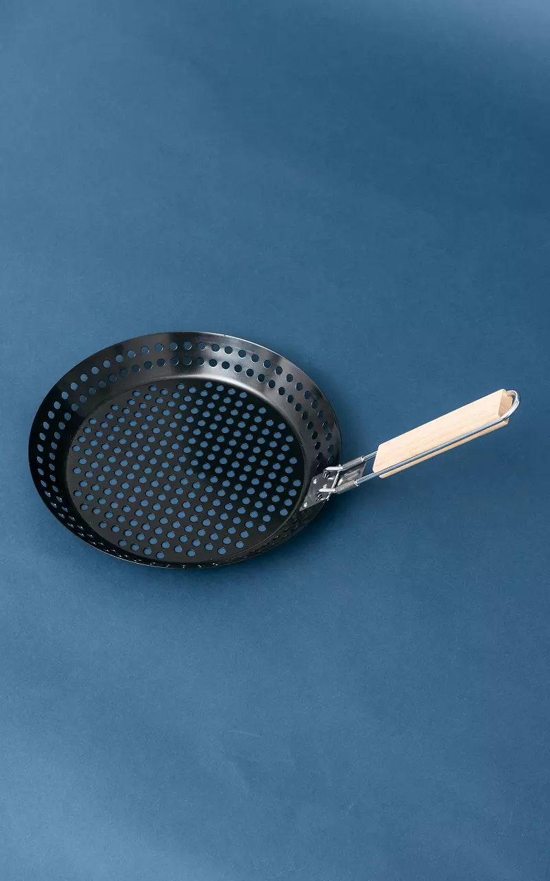 BBQ wok met antibaklaag Zwart