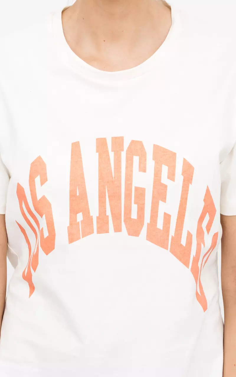 Shirt 'Los Angeles'  Lichtgeel Oranje