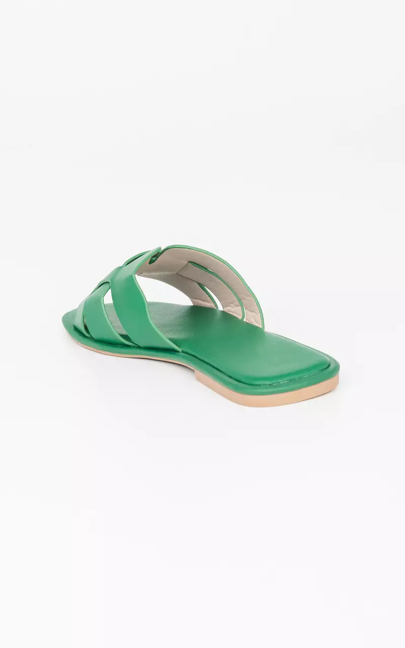 Slippers with soft footbed Green