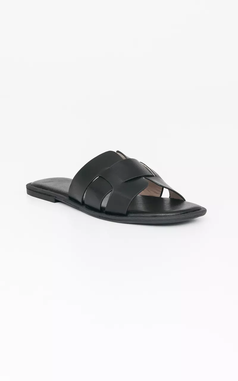 Slippers with soft footbed Black