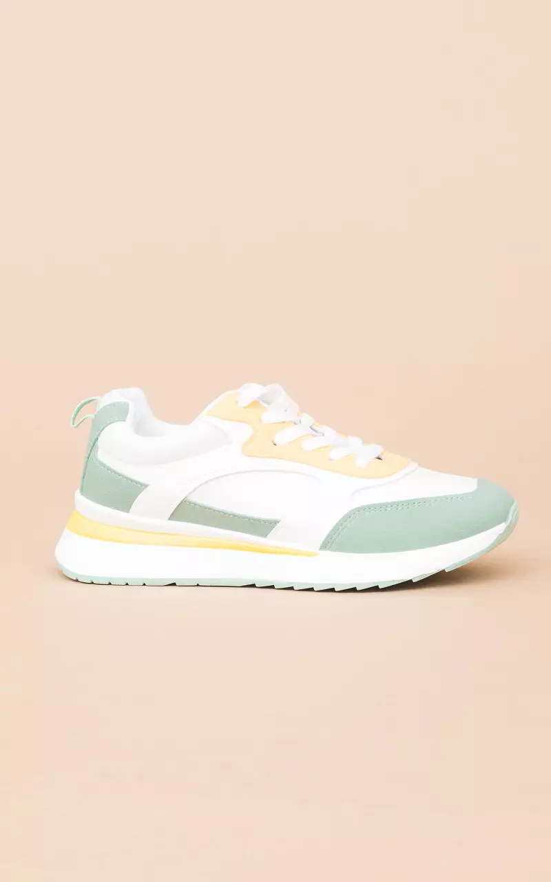 Coloured sneakers White Mint