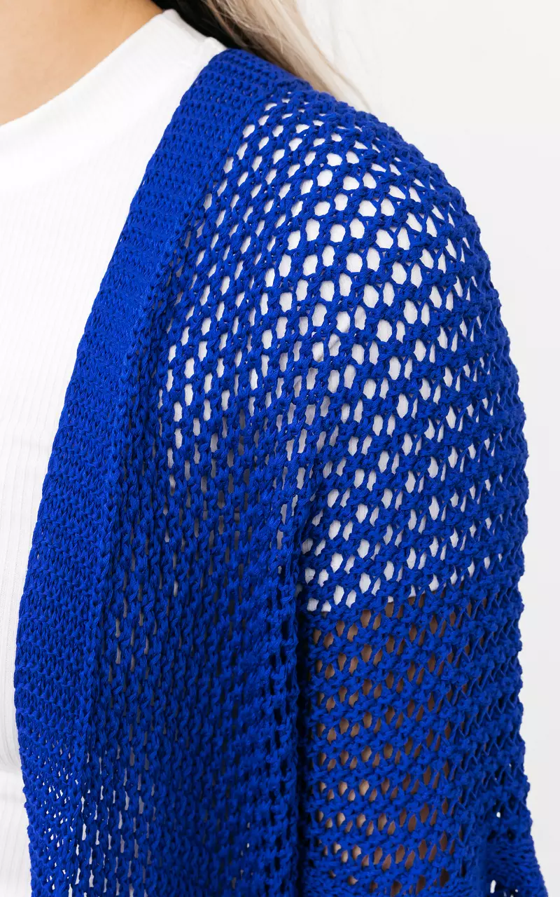 Crochet cardigan Blue