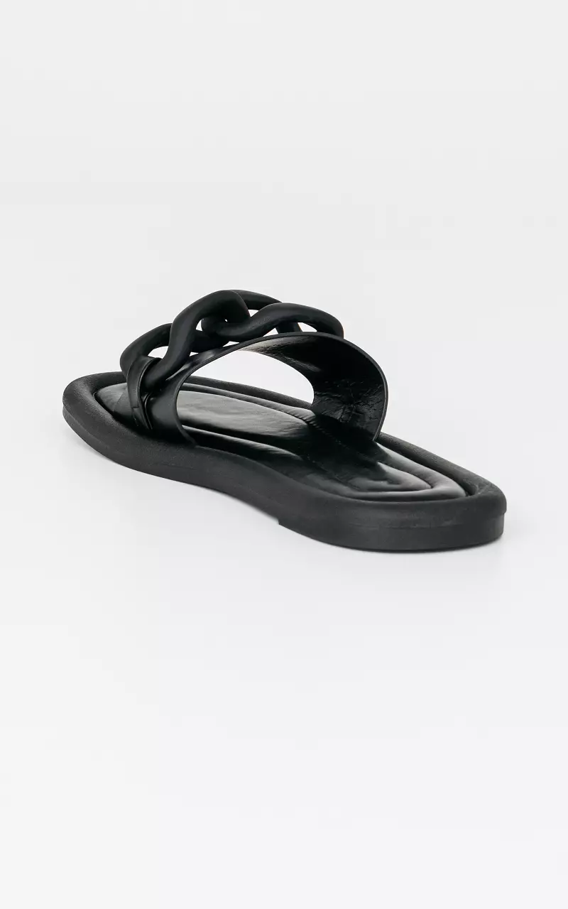 Flip-flops with soft footbed Black