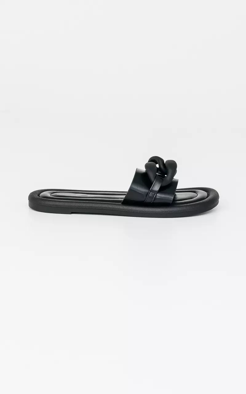 Flip-flops with soft footbed Black