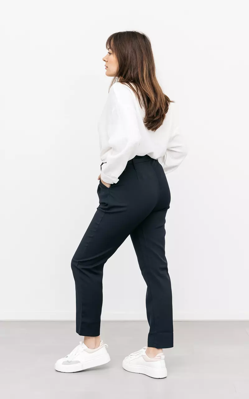 Trousers with belt Dark Blue