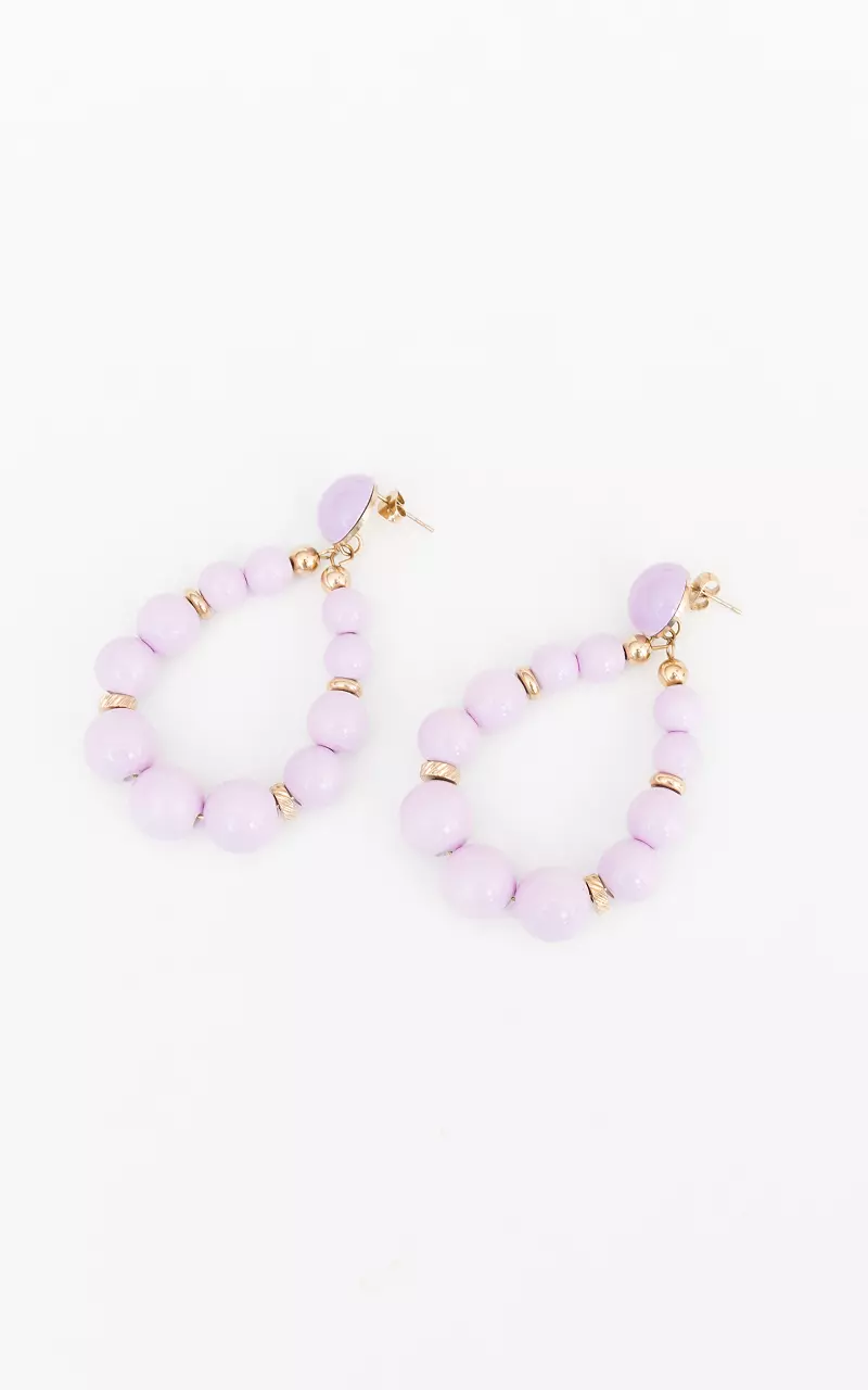 Stainless steel earrings Lilac Gold