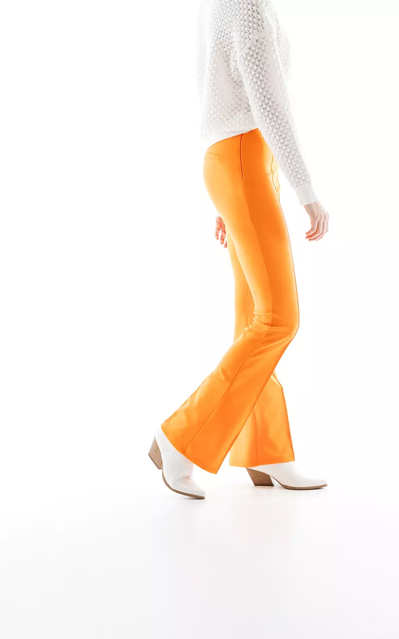 High waist flared pantalon Oranje