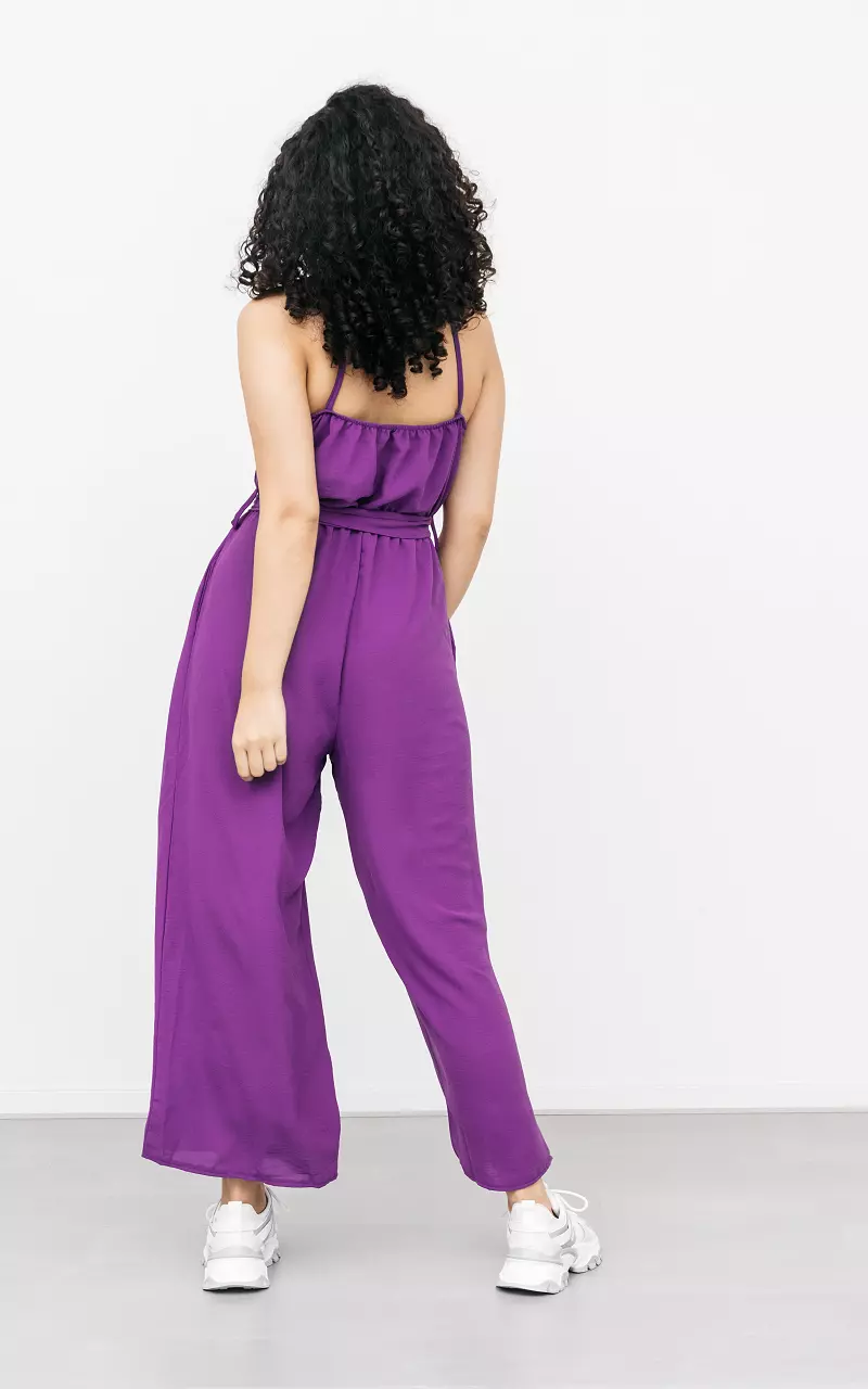 Sleeveless jumpsuit Purple