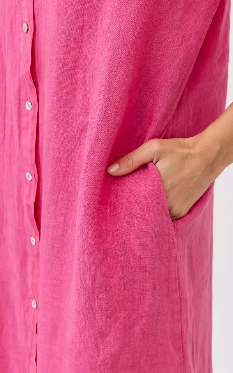 Dress with pearly buttons Pink