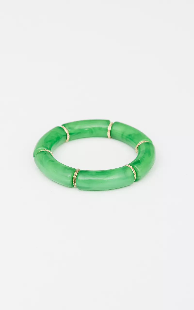 Marble look bracelet Light Green