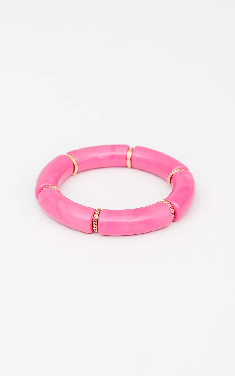 Marble look armband Roze