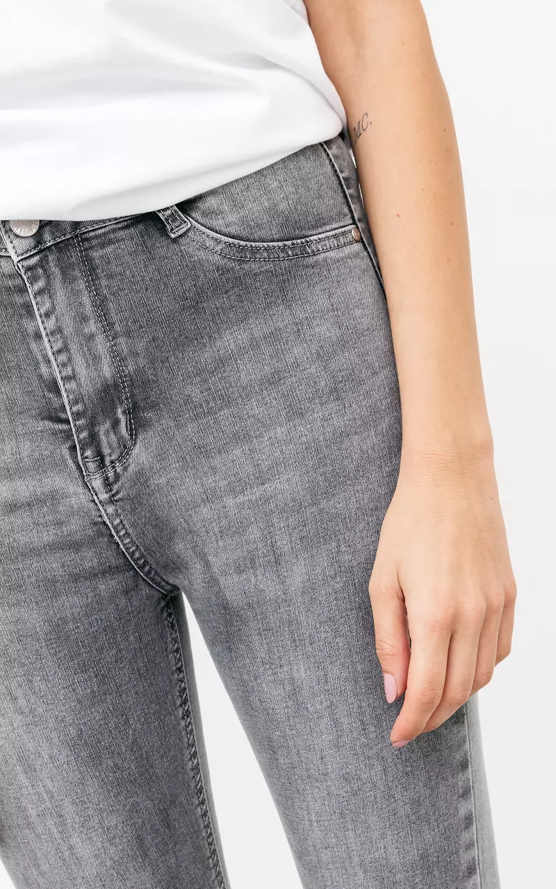 verkoopplan Tientallen familie High waist skinny jeans - Grijs | Guts & Gusto