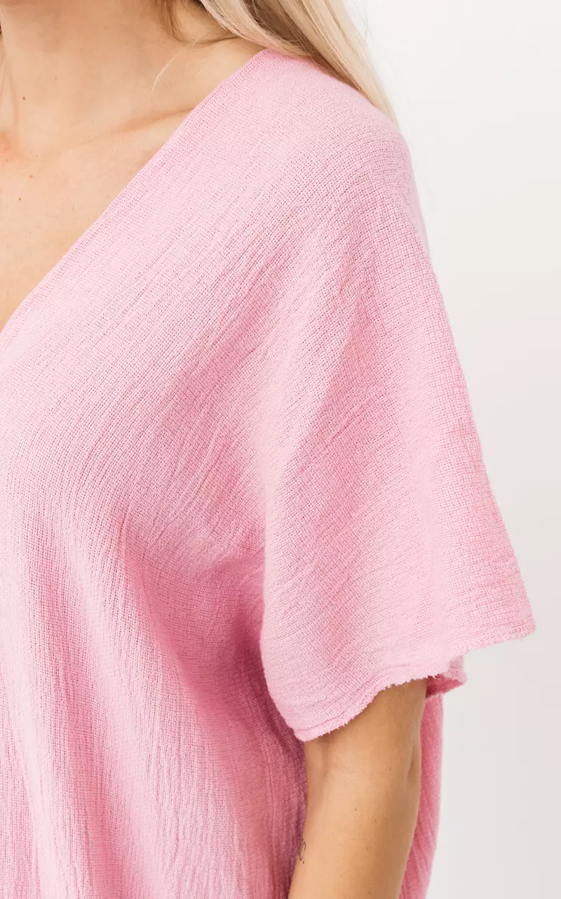 V-neck dress Pink