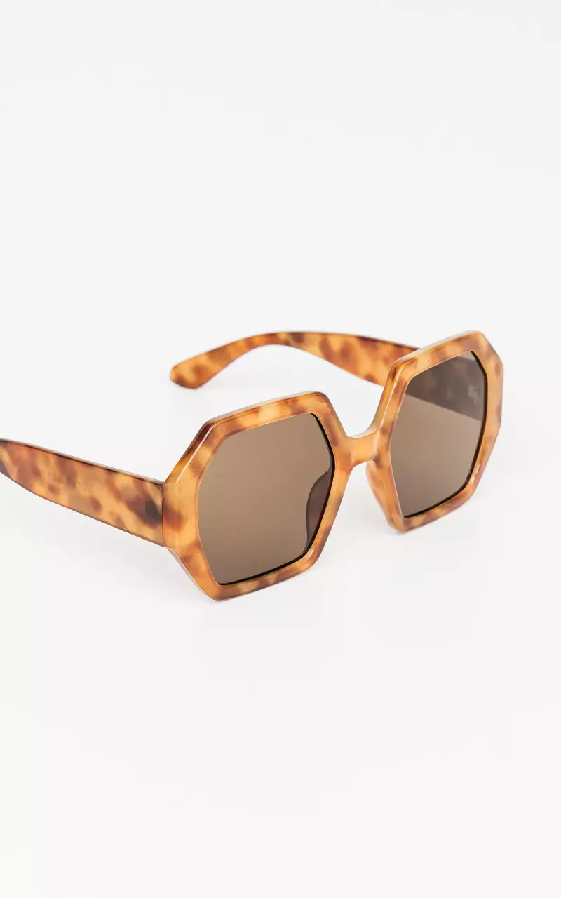 Sunglasses with print Brown Yellow Ocher