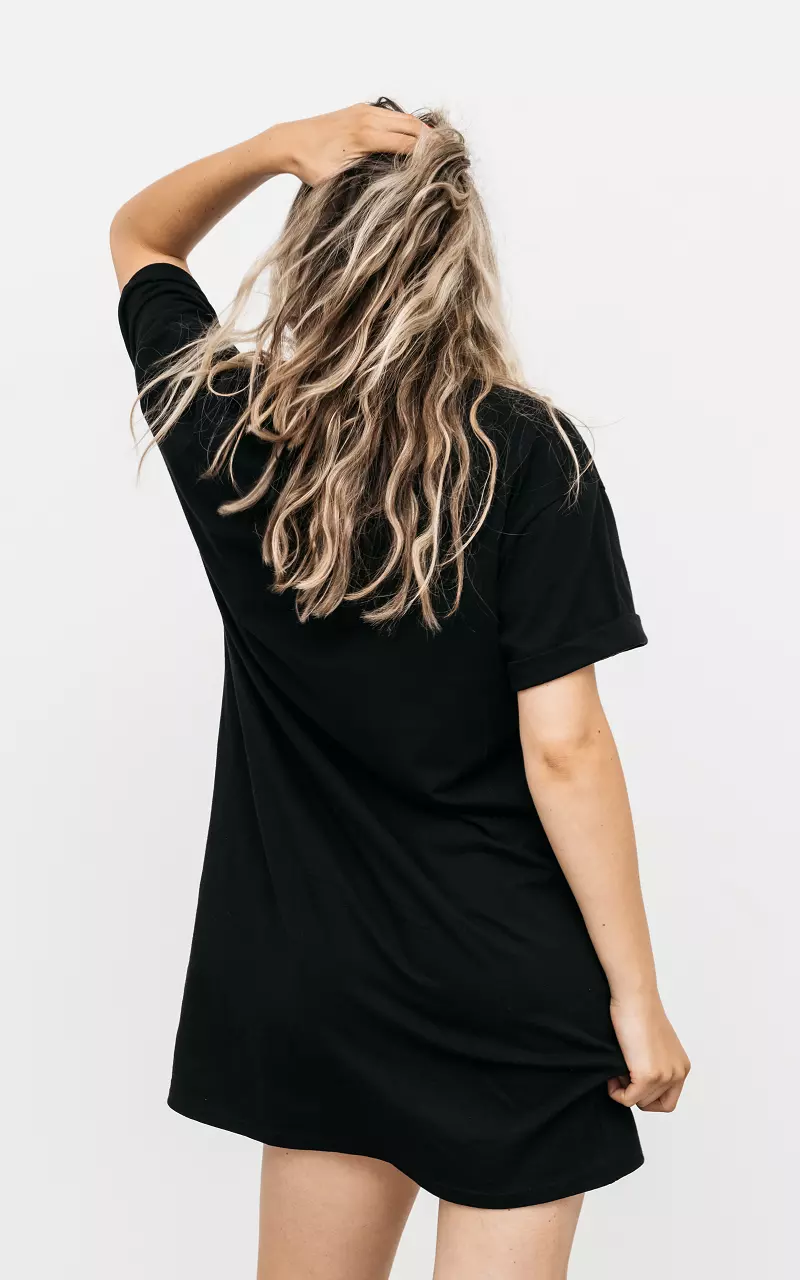 Basic T-shirt dress Black