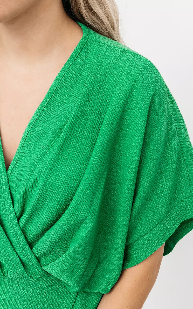 V-neck dress Green