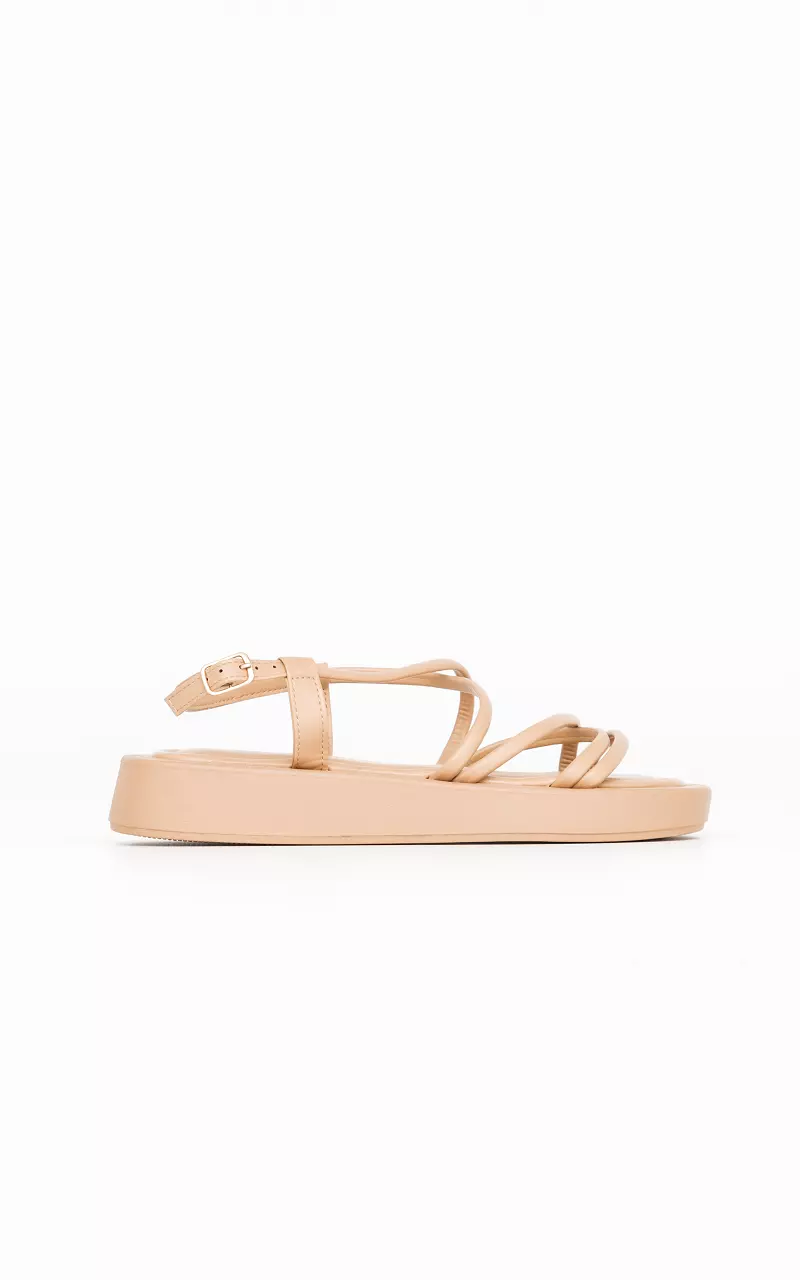 Strappy sandals Light Brown