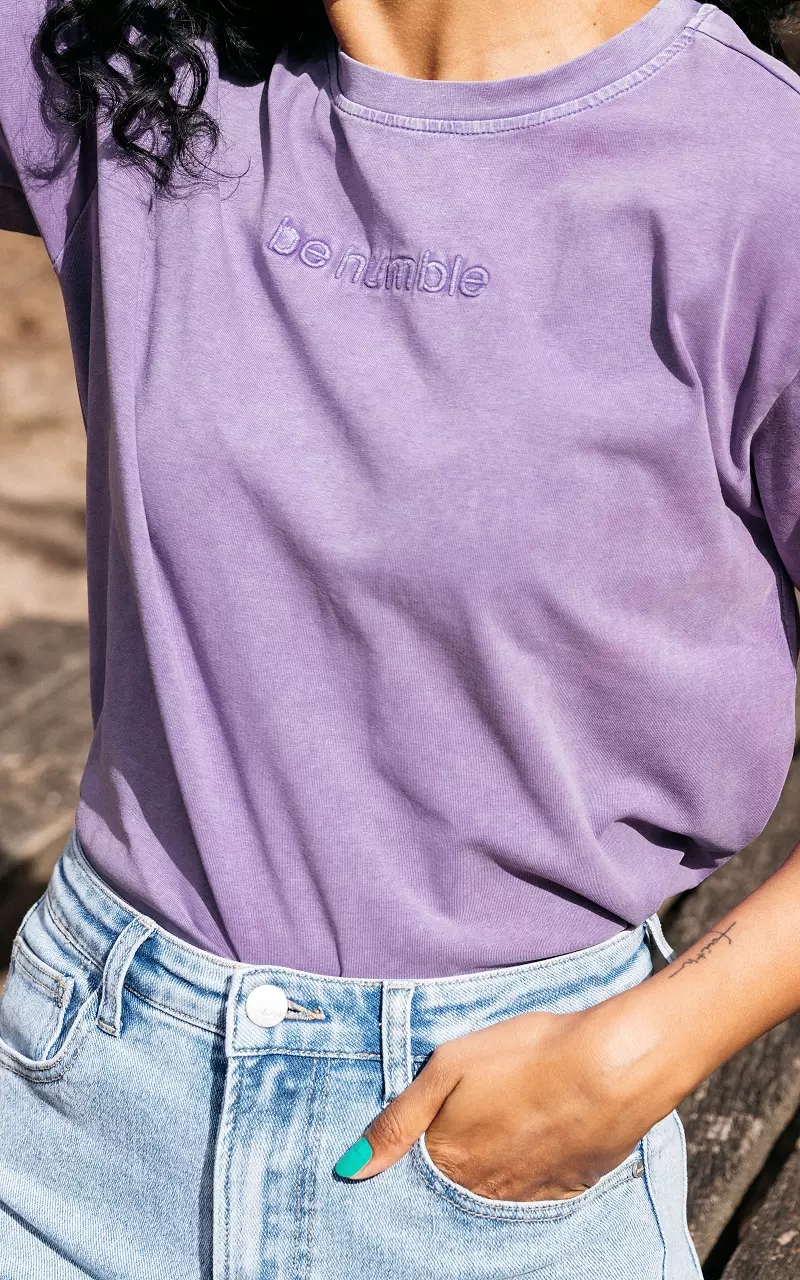 Basic shirt "Be Humble" Lilac
