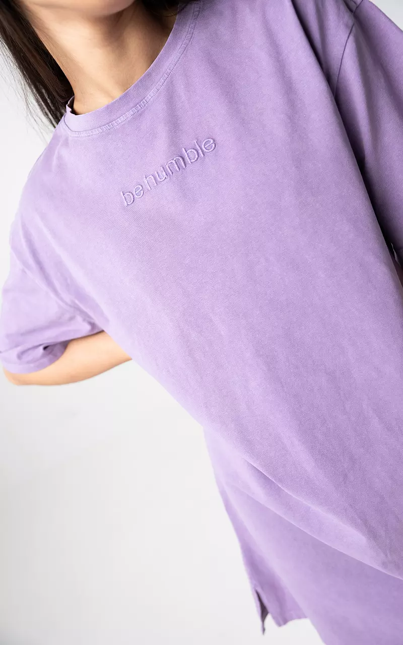 T-shirt dress "Be Humble" Lilac