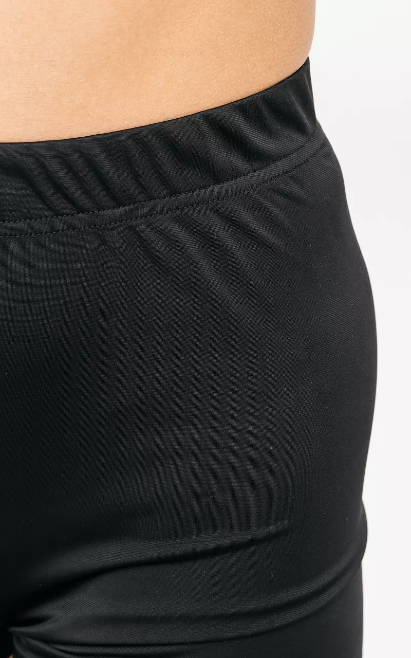 Shorts with elastic band Black