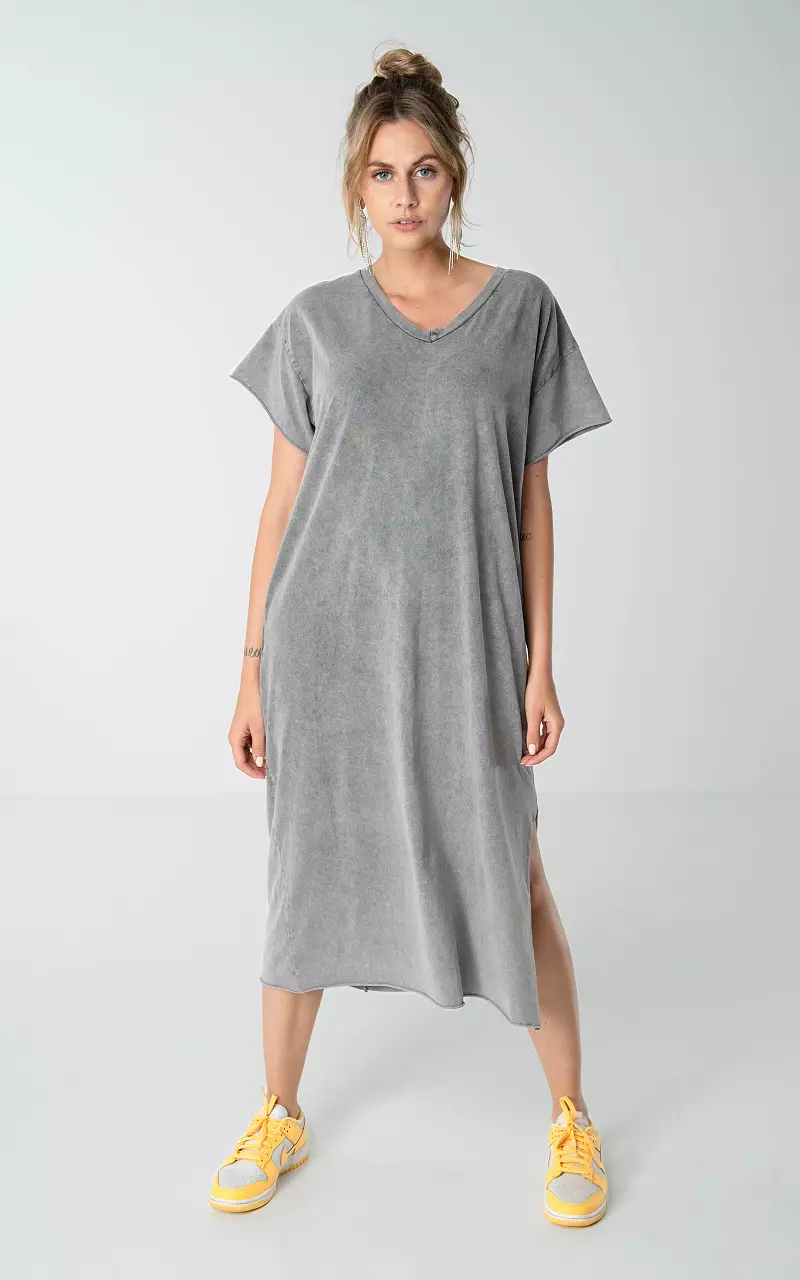 Long t-shirt dress Grey