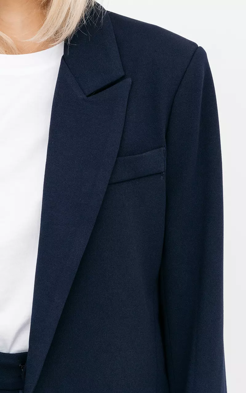 Oversized blazer with shoulder pads Dark Blue