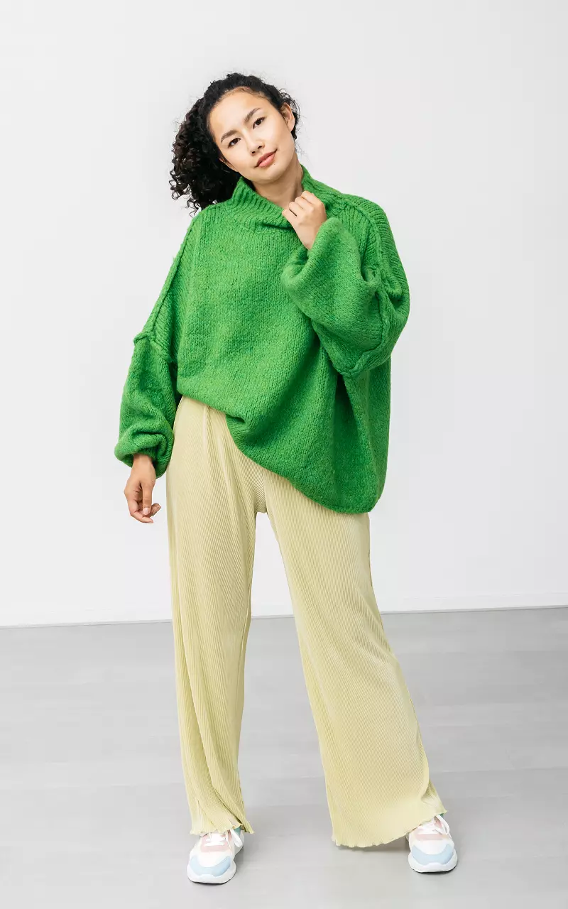 Pullover im Oversized Look Grün