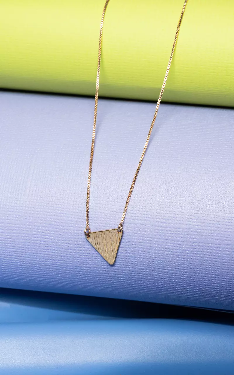 Gold filled necklace with triangle Gold