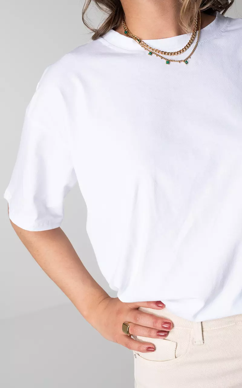 Oversized basic shirt White