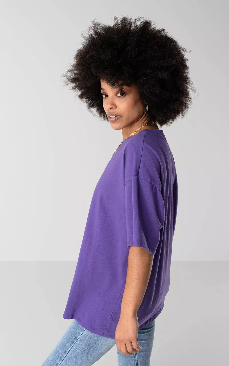 Oversized basic shirt Purple