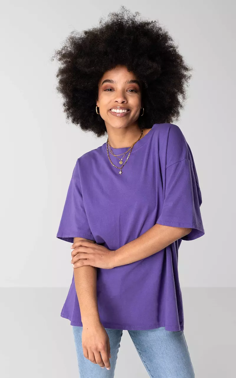 Oversized basic shirt Purple