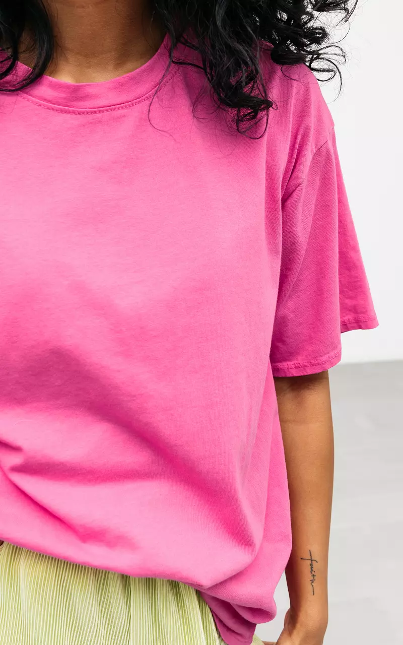 Oversized Basic-Shirt  Pink