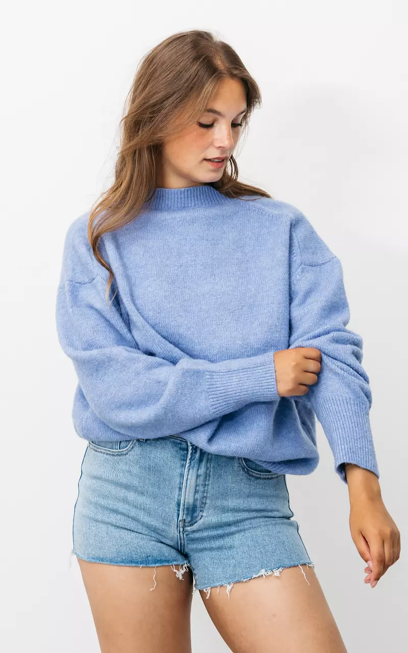 Trui met ronde hals Blauw