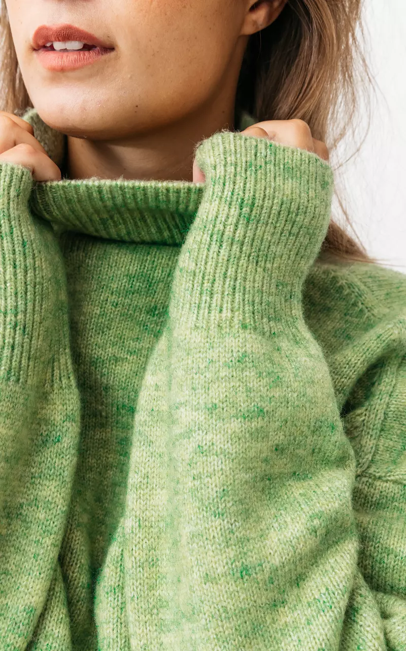 Turtleneck sweater Green