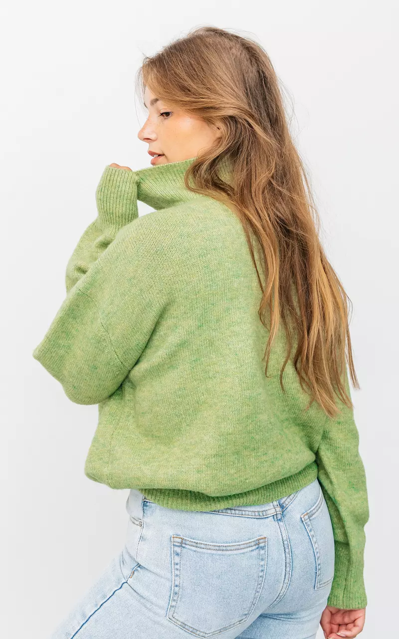 Turtleneck sweater Green