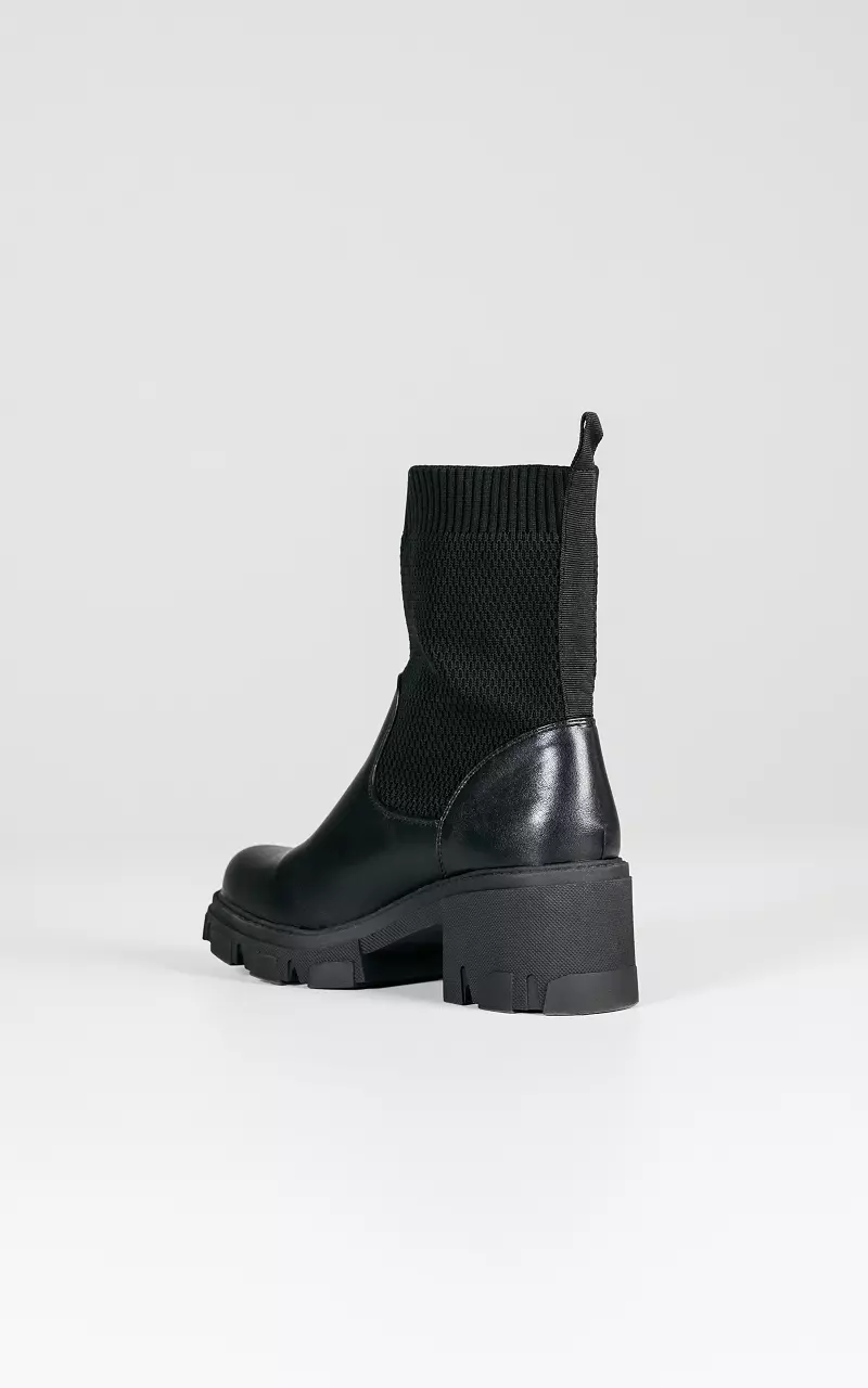 Boots with sock Black