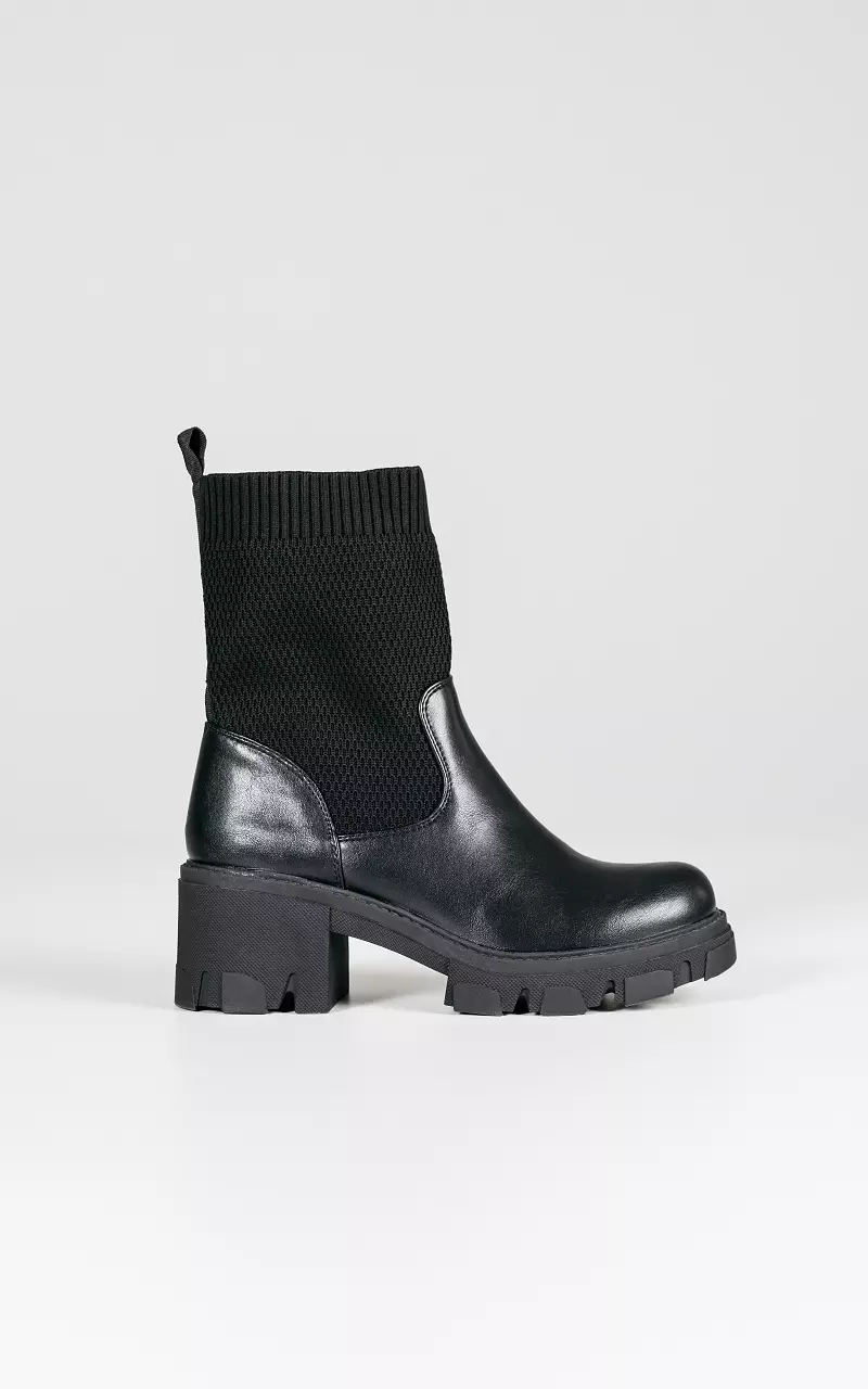 Boots with sock Black