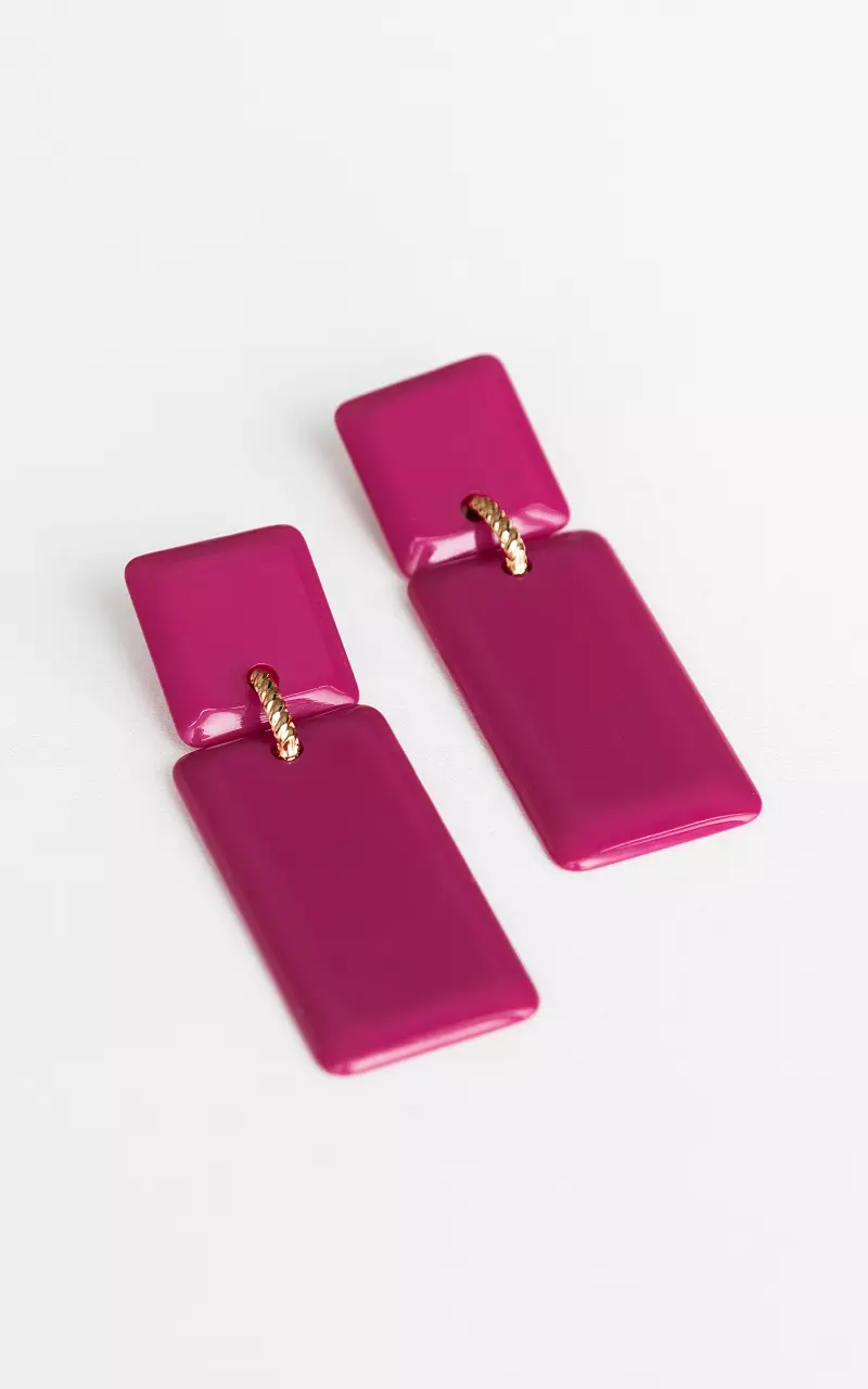 Stainless steel earrings Pink