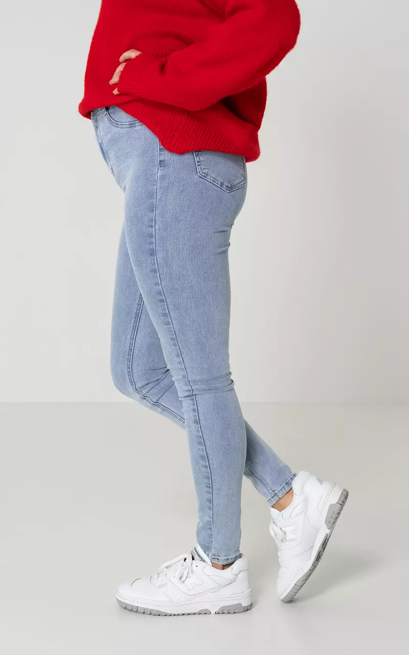 Mid waist skinny jeans Stellar Lichtblauw
