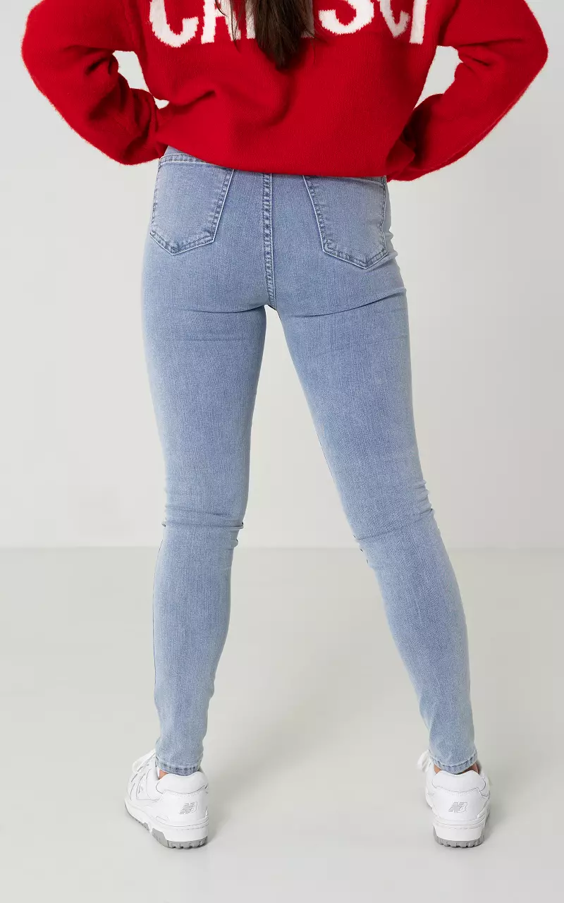 Mid waist skinny jeans Light Blue