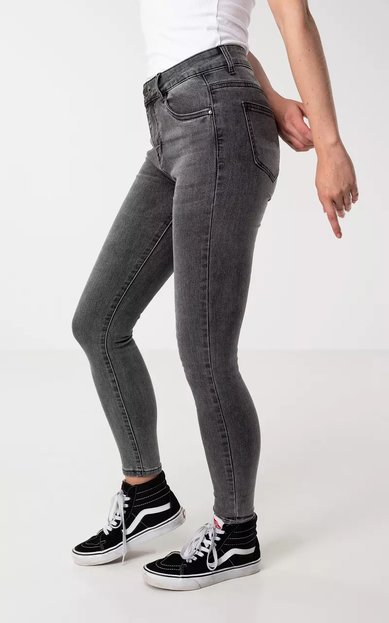 Mid waist skinny jeans Grey